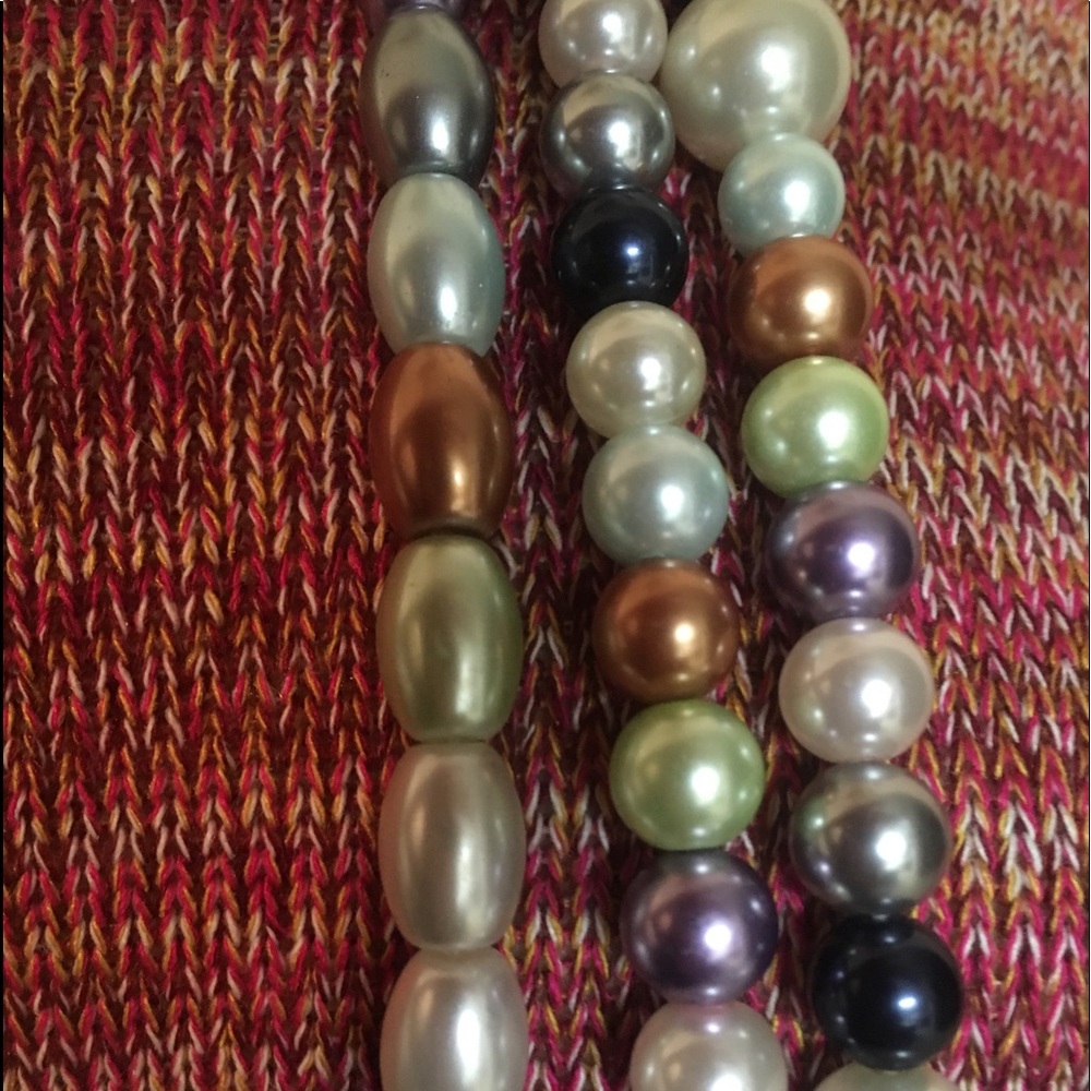 Oriental Simulated Multicolor Round Pearl Strand - image 6
